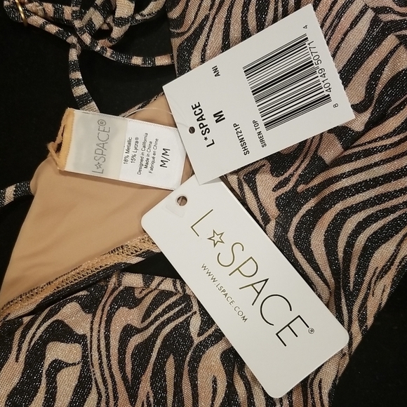 💕L*SPACE💕 Animal Instinct Bikini Set Medium NWT - Picture 11 of 12